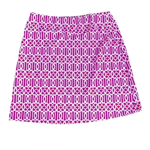 Jude Connally Skirt Geometric Slip On Elastic Waist - Picture 1 of 5